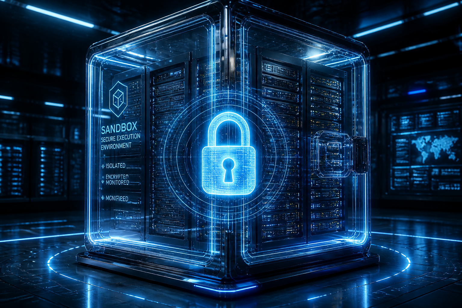 Digital lock on server vault